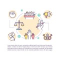 Civil rights concept icon with text Royalty Free Stock Photo