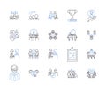 civil rights outline icons collection. civil, rights, activism, equality, justice, discrimination, integration vector