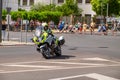 Civil Traffic Guards or Guardia Civil mounted on their motorcycles working for the Safety