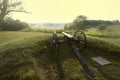 Civil War cannon on Cemetery Hill in Gettysburg , PA