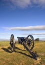 Civil War Cannon in Early Morning Light Gettysburg Battlefield,