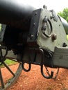 Civil War Cannon front left side detail