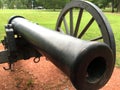 Civil War Cannon front view close up