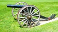 Civil war cannon in a park