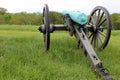 Civil war canon displayed in field Royalty Free Stock Photo