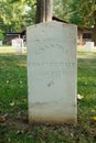 Civil War cemetery on Johnson`s island Royalty Free Stock Photo