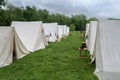 Civil War Encampment Royalty Free Stock Photo