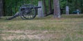 Civil War Era Cannons at the Chickamauga Battlefield National Park Royalty Free Stock Photo