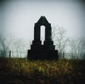 Old Lonely Dark Grave Royalty Free Stock Photo
