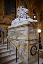 Civil War Memorial: 20th Massachusetts Volunteer Infantry Memorial in the McKim Building of the Boston Public Library. Royalty Free Stock Photo