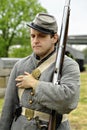 Civil War Militia Soldier reenactor