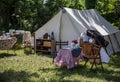 Civil War Period Camp Royalty Free Stock Photo