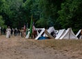 Civil war re-enactement US Union camp in Duncans Mills, CA, USA Royalty Free Stock Photo