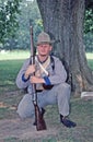 Civil War reenactor. Royalty Free Stock Photo