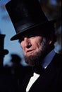 Civil War reenactor portraying President Lincoln. Royalty Free Stock Photo