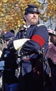 Civil War reenactors portraying an Union Officer. Royalty Free Stock Photo