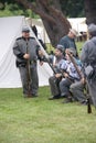 Civil War reenactors train new recruits