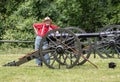Civil War Soldier and his Cannon