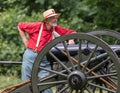 Civil War Soldier and his Cannon