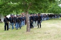 Civil War soldiers marching to battle Royalty Free Stock Photo