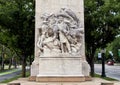 Civil War Soldiers and Sailors Memorial by Hermon Atkins MacNeil, Benjamin Franklin Parkway, Philadelphia, Pennsylvania Royalty Free Stock Photo