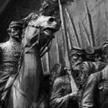 Civil war statue Royalty Free Stock Photo