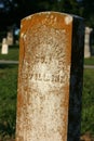 Civil War Tombstone for Union Army Veteran Royalty Free Stock Photo