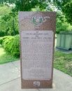 Civilian Conservation Corps of the United States Plaque at Meeman State Park Royalty Free Stock Photo