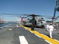 Civilians inspect an CH-53E Sea Stallion