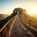 Civita di Bagnoregio, beautiful old town in Italy Royalty Free Stock Photo