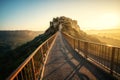 Civita di Bagnoregio, beautiful old town in Italy Royalty Free Stock Photo