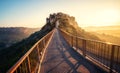 Civita di Bagnoregio, beautiful old town in Italy Royalty Free Stock Photo