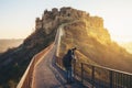 Civita di Bagnoregio, beautiful old town in Italy. Royalty Free Stock Photo