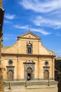 Civita di Bagnoregio, Italy - Chiesa di San Donato church at the main square of the historic town of Civita di Bagnoregio Royalty Free Stock Photo