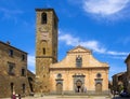 Civita di Bagnoregio, Italy - Chiesa di San Donato church at the main square of the historic town of Civita di Bagnoregio