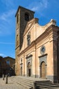 Civita di Bagnoregio, Italy - Chiesa di San Donato church at the main square of the historic town of Civita di Bagnoregio