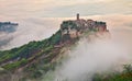 Civita di Bagnoregio, Viterbo, Lazio, Italy: landscape at dawn w