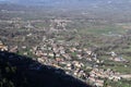 Civita Superiore - Piana di Boiano dall\'alto del castello Royalty Free Stock Photo