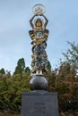 The Civitas statues are beautiful 22 foot-tall sculptures that stand at the intersection of Dave Lyle Blvd. and Gateway Blvd, and Royalty Free Stock Photo