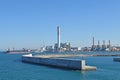 Civitavecchia, Italy, ENEL tower, coal-fired power plant Royalty Free Stock Photo