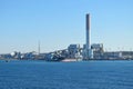 Civitavecchia, Italy, ENEL tower, coal-fired power plant Royalty Free Stock Photo