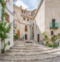 Civitella Alfedena in a summer afternoon. Province of L`Aquila, Abruzzo National Park, Italy.