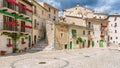 Civitella Alfedena in a summer afternoon. Province of L`Aquila, Abruzzo National Park, Italy.