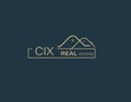 CIX Real Estate and Consultants Logo Design Vectors images. Luxury Real Estate Logo Design