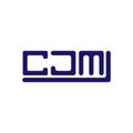 CJM letter logo creative design with vector graphic, CJM