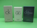 Ck and Armani eau de toilette Royalty Free Stock Photo