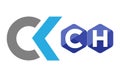 CK C AND G MONOGRAM INITIALS AND LOGO DESIGN Royalty Free Stock Photo