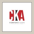 CKA Initial Letter Logo - Simple Monogram Logo Royalty Free Stock Photo