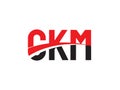 CKM Letter Initial Logo Design Vector Illustration Royalty Free Stock Photo