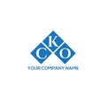 CKO letter logo design on WHITE background. CKO creative initials letter logo concept. CKO letter design Royalty Free Stock Photo